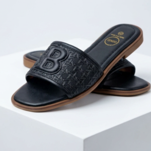 B Monogram Slide Sandals C-1